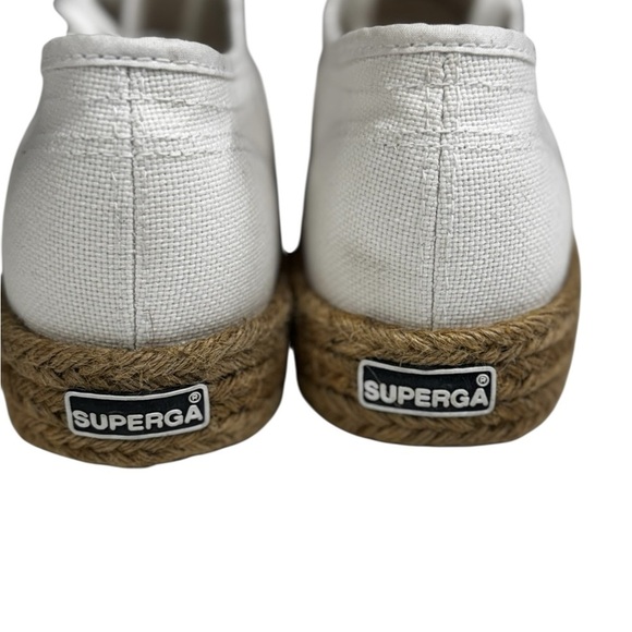 Suprega Trendy White Platform Espadrille Sneakers Size 7/38 - Picture 6 of 12